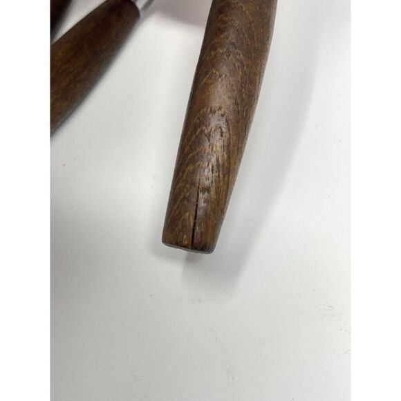 Dansk FJORD Dinner Forks Teak Handle Stainless Steel Germany 7 1/8” Set Of 7 - Picture 9 of 9